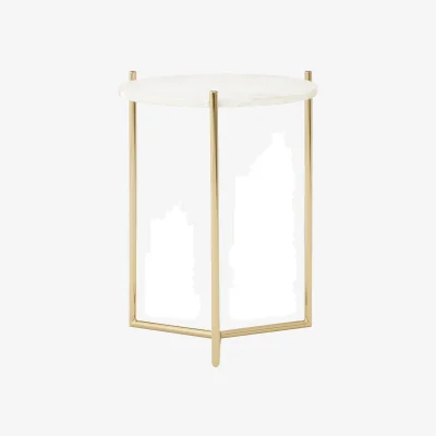 The Range Macy round side table - White