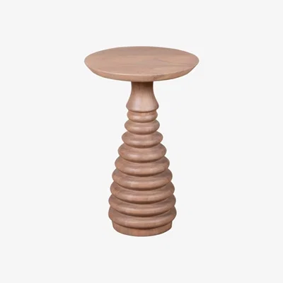 The Range Berma Mango Wood Side Table - Natural