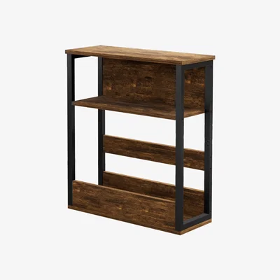 The Range Narrow Coffee Side Table - Brown