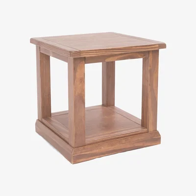 The Range Tirolo Open Lamp Table - Brown
