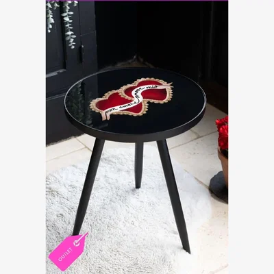 Rockett St George Milagro Heart Round Side Table - SECONDS