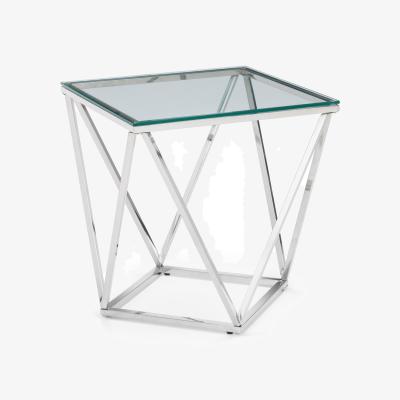 The Range Riviera Octagonal Lamp Table - Silver