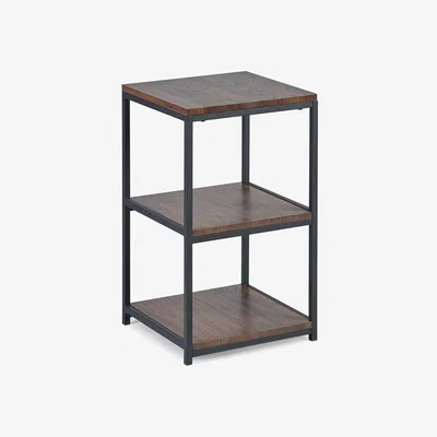 The Range Tribeca Tall Narrow Side Table - Walnut / Walnut
