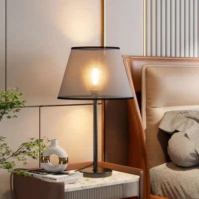 The Range Modern Bedside Lamp Table Lamp - Black