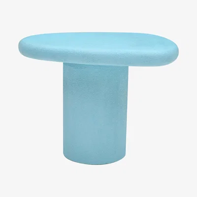 The Range Malda Mango Wooden Side Table - Blue