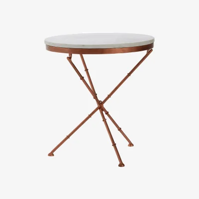 The Range Nirav Cross Leg Table - White