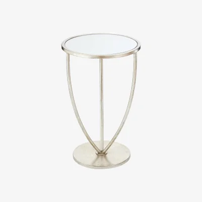The Range Marcia Silver Finish Side Table - Silver