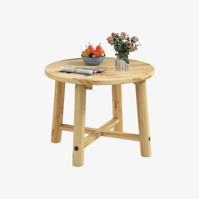 The Range Costway Patio End Table - Natural