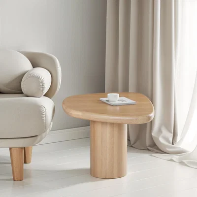 The Range Ajmer Solid Wood Side Table - Brown