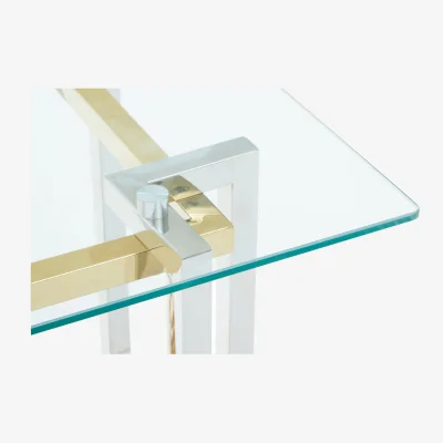 The Range Elino Silver and Gold  Side Table - Gold