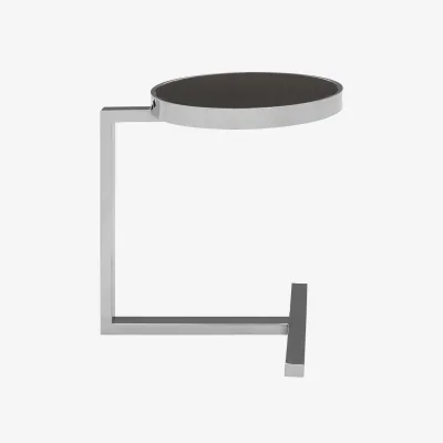 The Range Novo Side Table With T Base - Silver