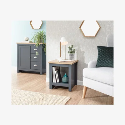 The Range Lancaster Side Table With Shelf