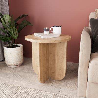 The Range Beca Small End Table Oval Round  - Oak / not set