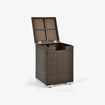 The Range 2-in-1 Hideaway Propane Gas Tank Cover Side Table  - Brown
