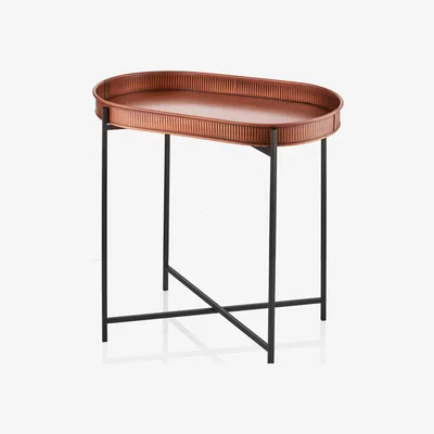 The Range Copper Oval Side Table - Copper