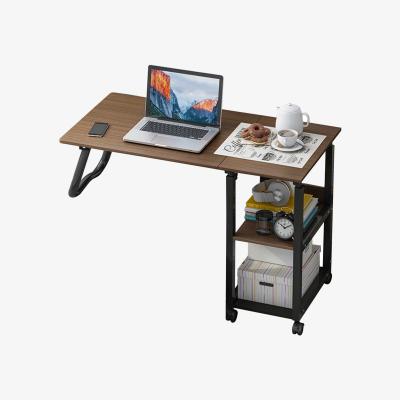 The Range Livingandhome Foldable Height Adjustable Mobile Desk - Dark Brown