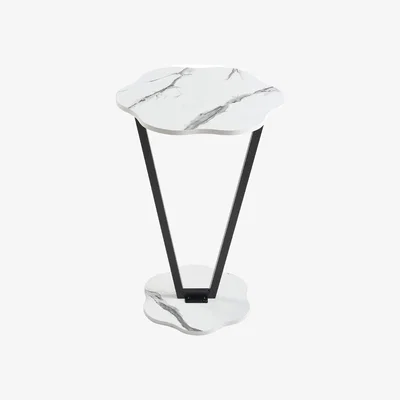 The Range Elegant Side Table with Modern Design - White