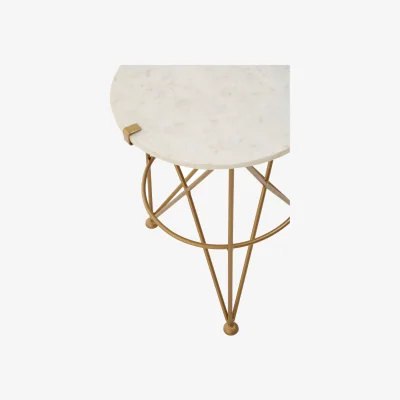 The Range Rabia Angular Accent Table - Gold