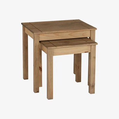 The Range Panama Nest Of Tables - Natural Wax