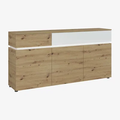 The Range Luci 3-Door 2-Drawer Sideboard - White