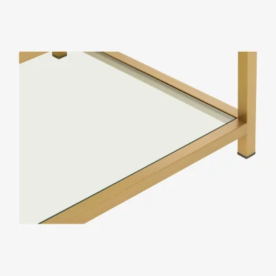 The Range Vogue Matte Gold End Table - Gold