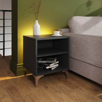 The Range Ouverte Grey Lamp Table with Mood Lighting - Grey