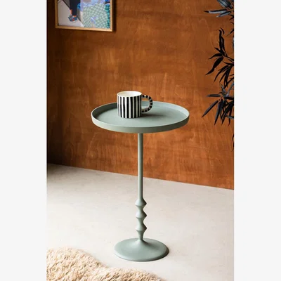 Rockett St George Anjou Metal Side Table - Sage Green
