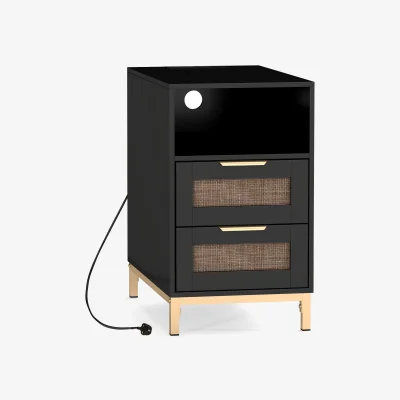 The Range Narrow End Table with Charging Station