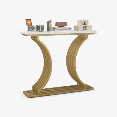The Range Slim Entryway Table Sofa Side Table - White