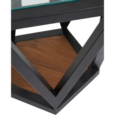 The Range Cibo Hexagon Side Table - Black