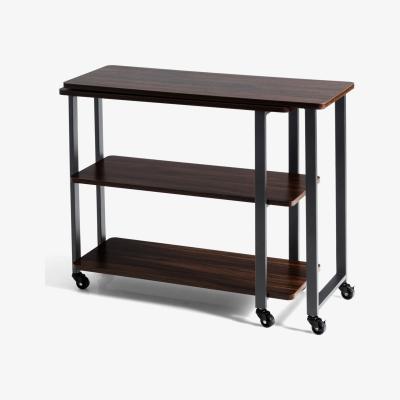 The Range Costway Side Table Free Rotating End Table - Brown