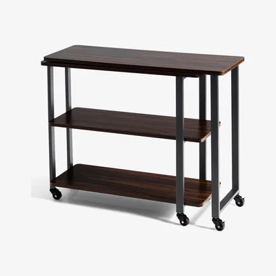 The Range Costway Side Table Free Rotating End Table - Brown