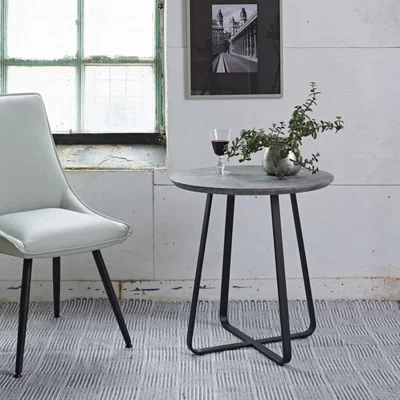 The Range Rocca Round Wine Table - Grey