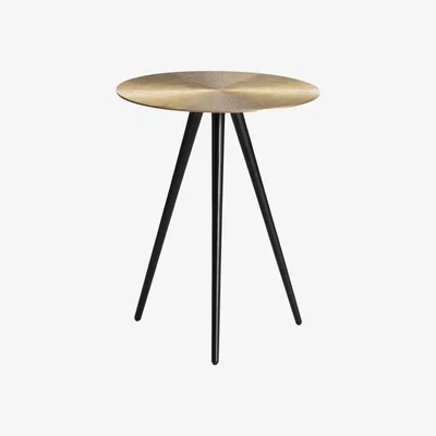 The Range Alber Side Table Black  - Gold
