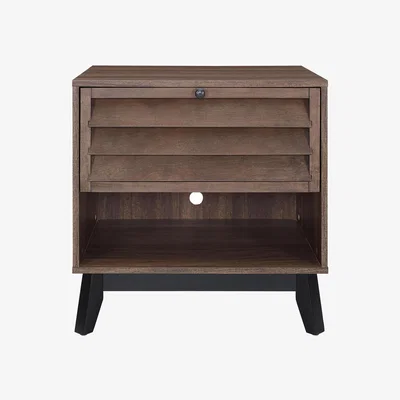 The Range Vaughn accent side table - Walnut