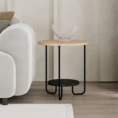 The Range Corro Modern Side Table - Smoky Black