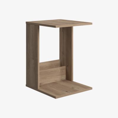 The Range Saly C Side Table Rectangular Shelf Design - Varna Oak