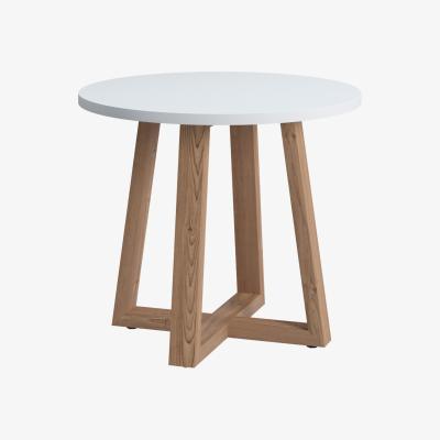 The Range Loom 2 Colour Coffee Table, White, Natural Legs - Ruumstore - Opaque White