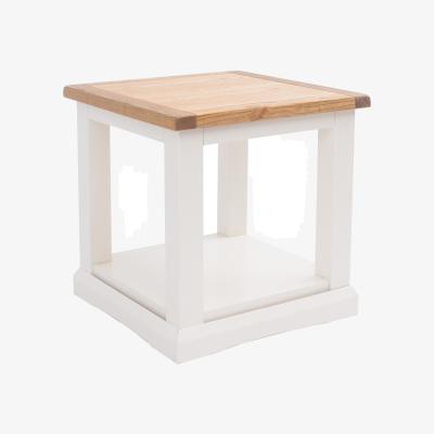 The Range Cosenza Open Lamp Table - White