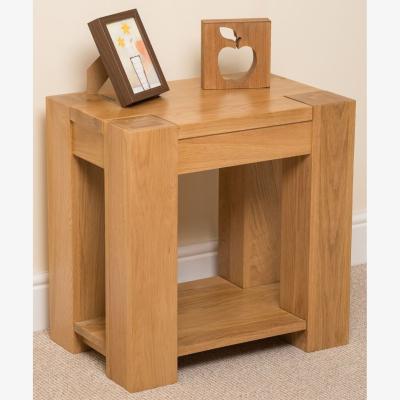 The Range Kuba Solid Oak Lamp Table for Living Room - Oak
