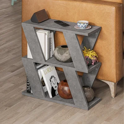 The Range Lazena Modern Side Table - Retro Grey