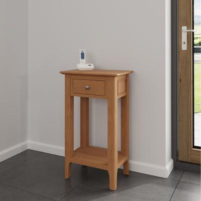 The Range Home Source Natland Oak Tall Telephone Table  - Oak