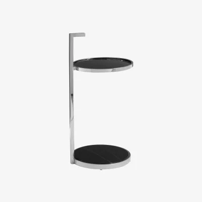 The Range Piermount Two Tier End Table - Black