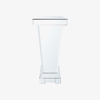 The Range Mirrored Telephone Stand Side Table - Clear