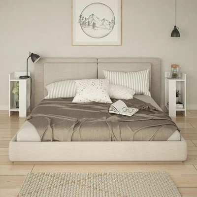 The Range Decortie Elos Side Table Set  - WHITE-WHITE