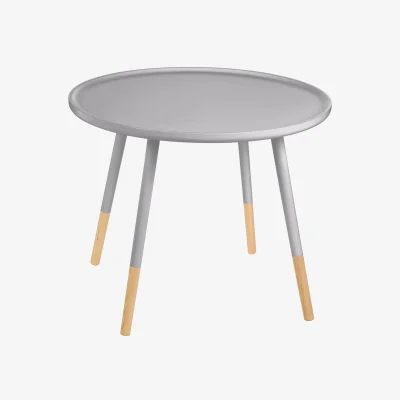 The Range Viborg Grey Large Round Side Table - Grey