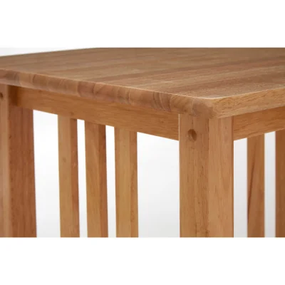 The Range Selby Natural Square Side Table - Brown