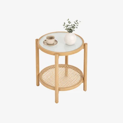 The Range 2-Tier Boho End Table