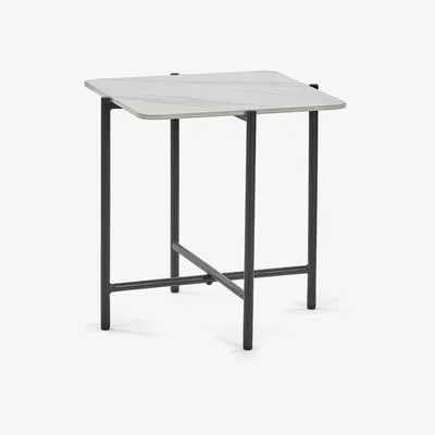 The Range Siena Lamp Table - White Marble