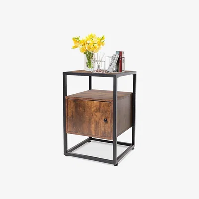 The Range Dripex Bedside Table with Door Side Table Drawer
